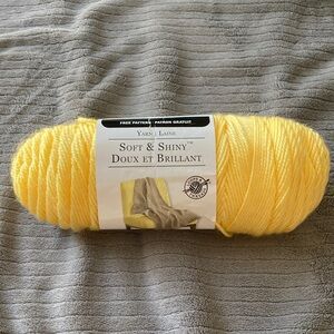 Loops and Thread Soft & Shiny Yellow Yarn